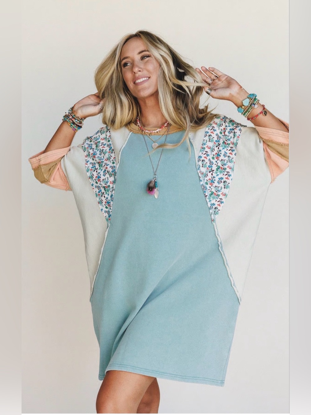 EASEL Endlessly Yours Terry Knit Dress - 1X